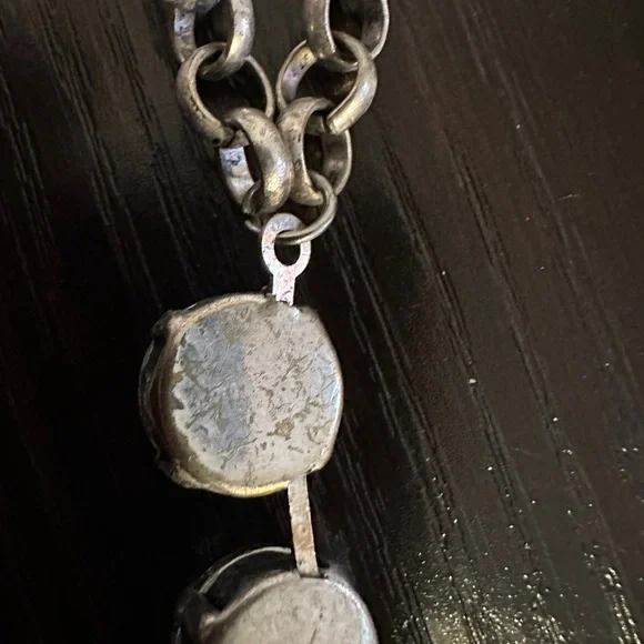 Crystal & Silver statement necklace - Picture 5 of 13